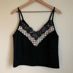NWOT ZARA Suedette Crop Tank